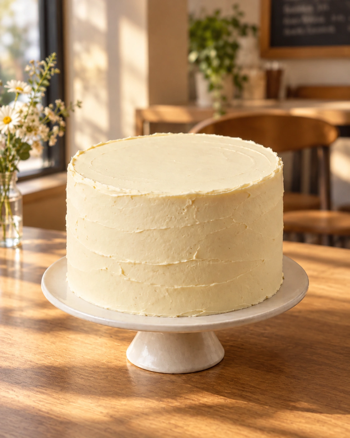 Gâteau dans un café — Après