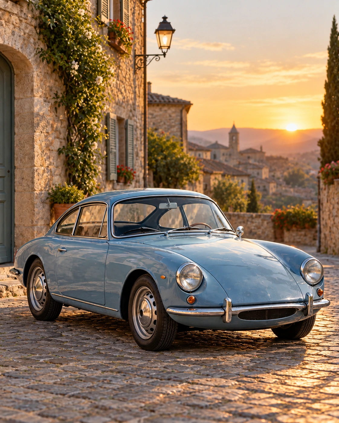 Voiture dans une rue — Après