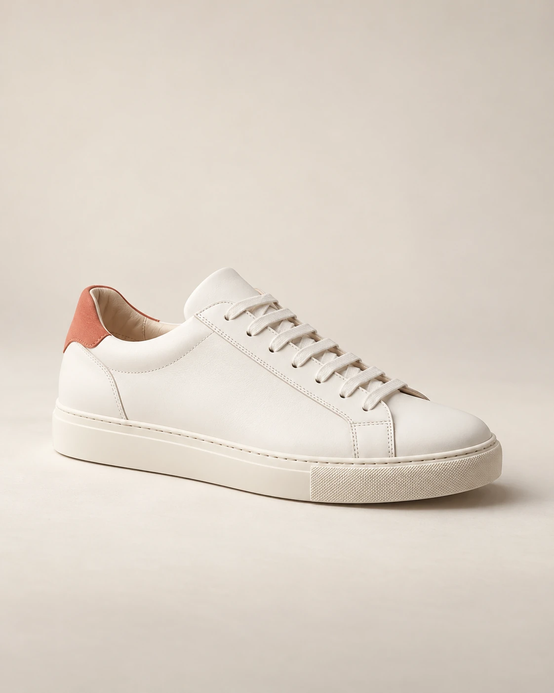 White leather sneaker product photo