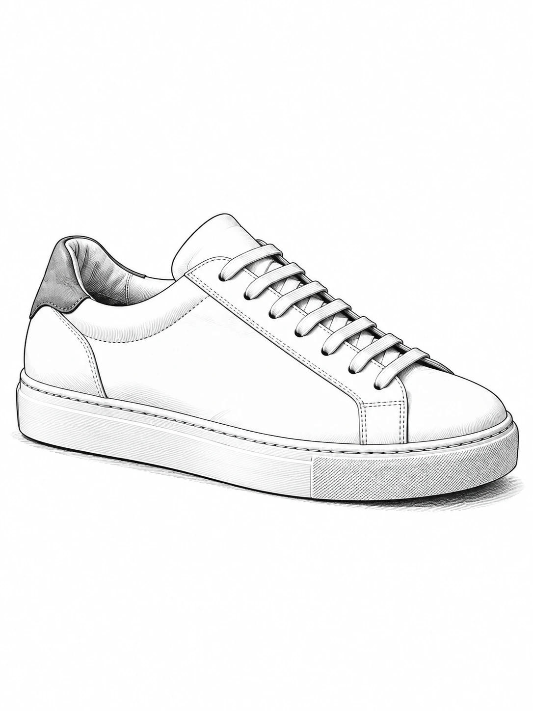 Sneaker-Illustration — Nachher
