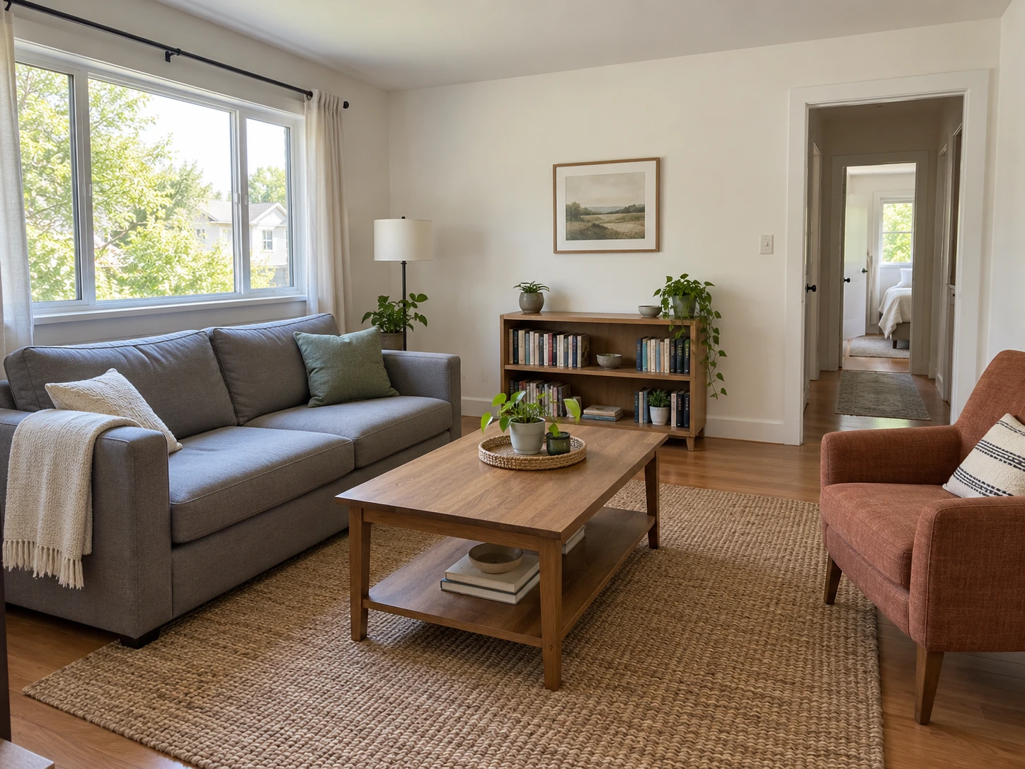 Ein hellerer Look fürs kleine Wohnzimmer — Vorher
