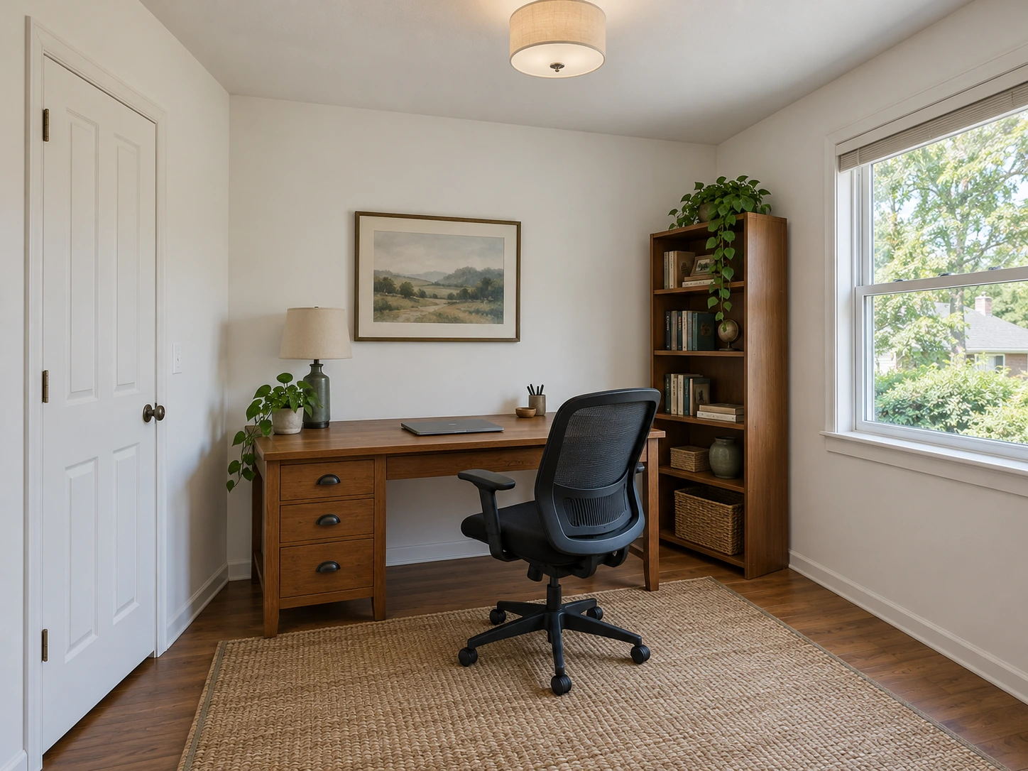 Ein Arbeitsbereich im Industrial-Stil — Vorher